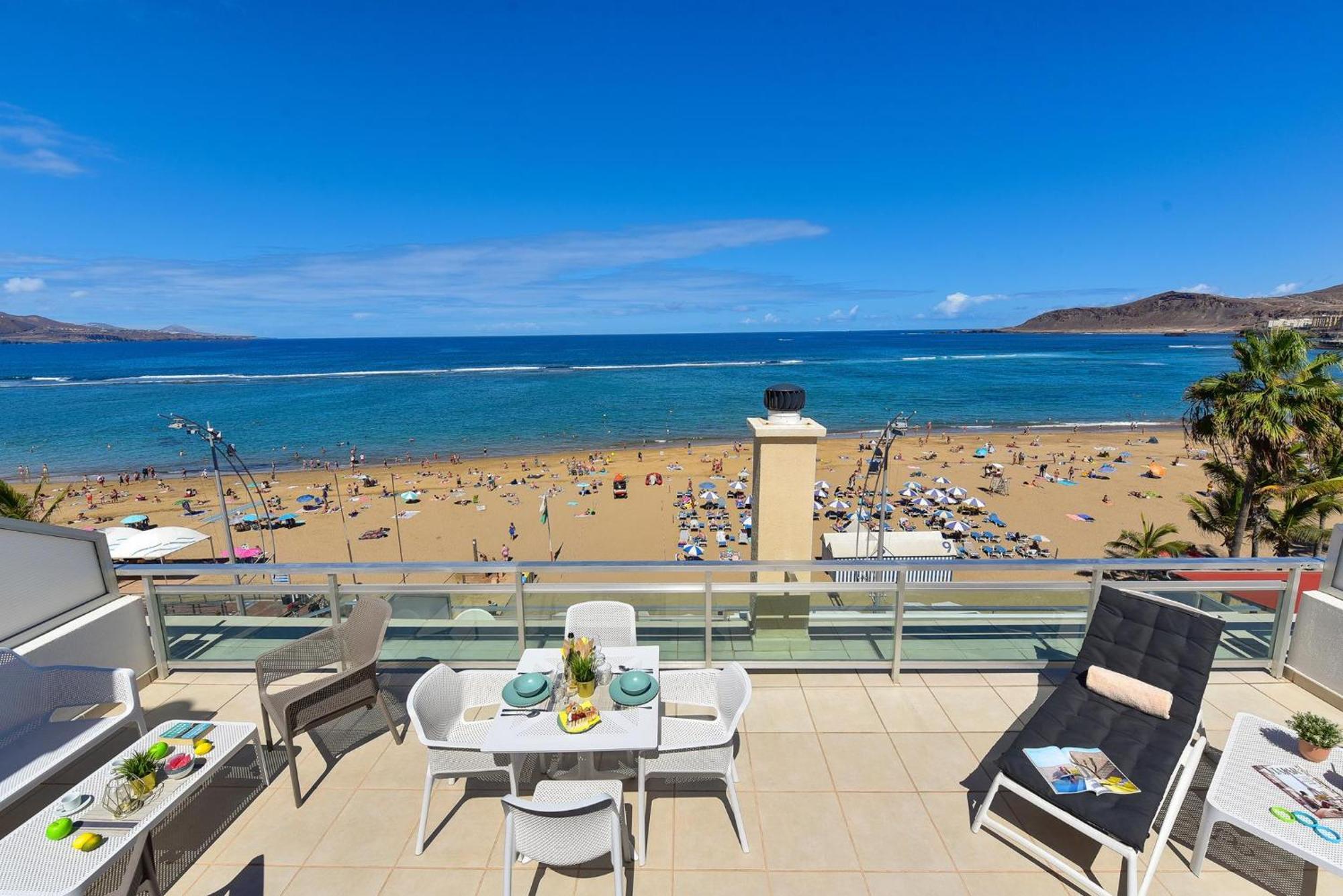 לאס פאלמס דה גראן קנאריה Apartment Over The Sea Las Canteras Mc מראה חיצוני תמונה
