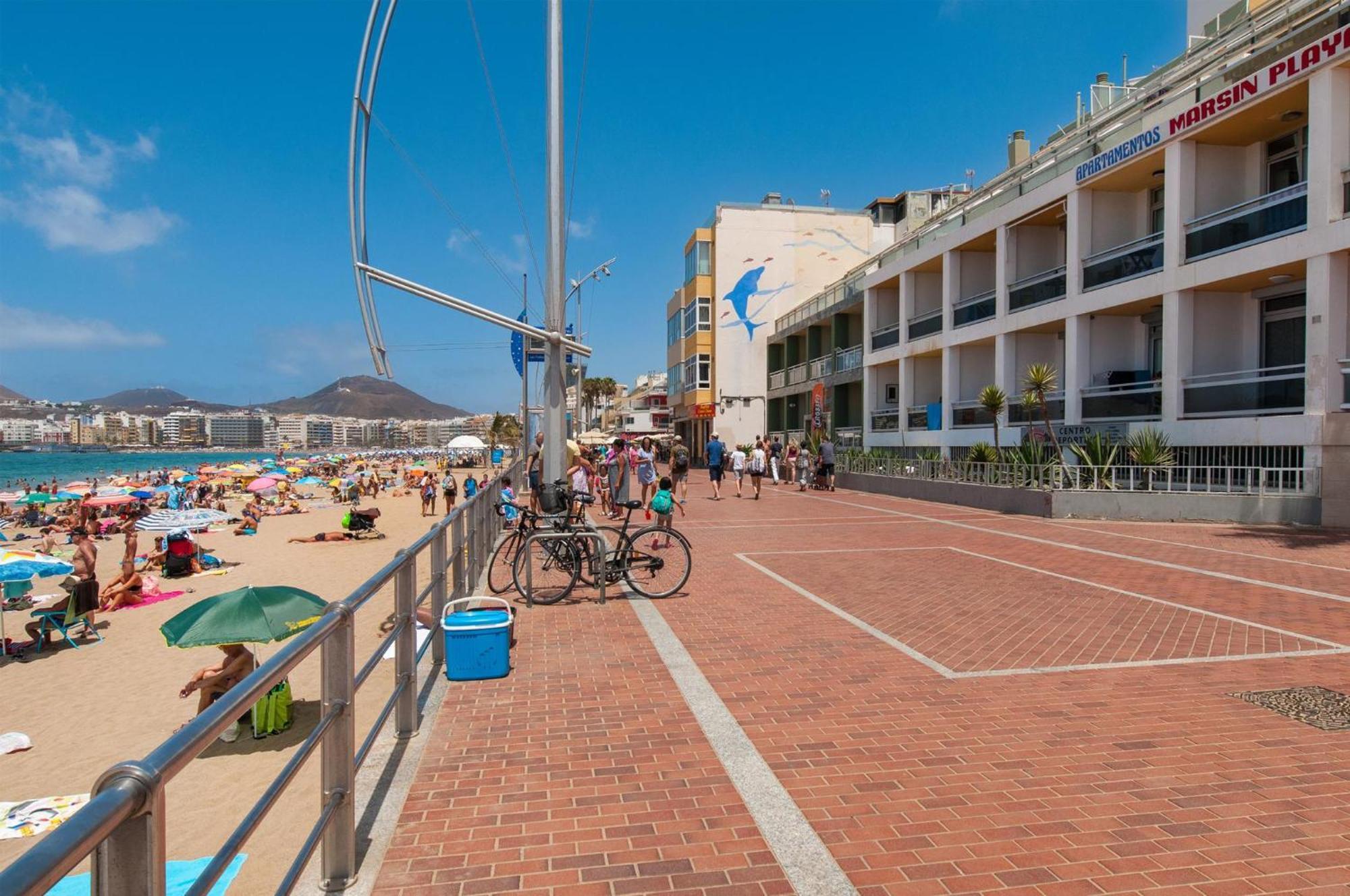 לאס פאלמס דה גראן קנאריה Apartment Over The Sea Las Canteras Mc מראה חיצוני תמונה
