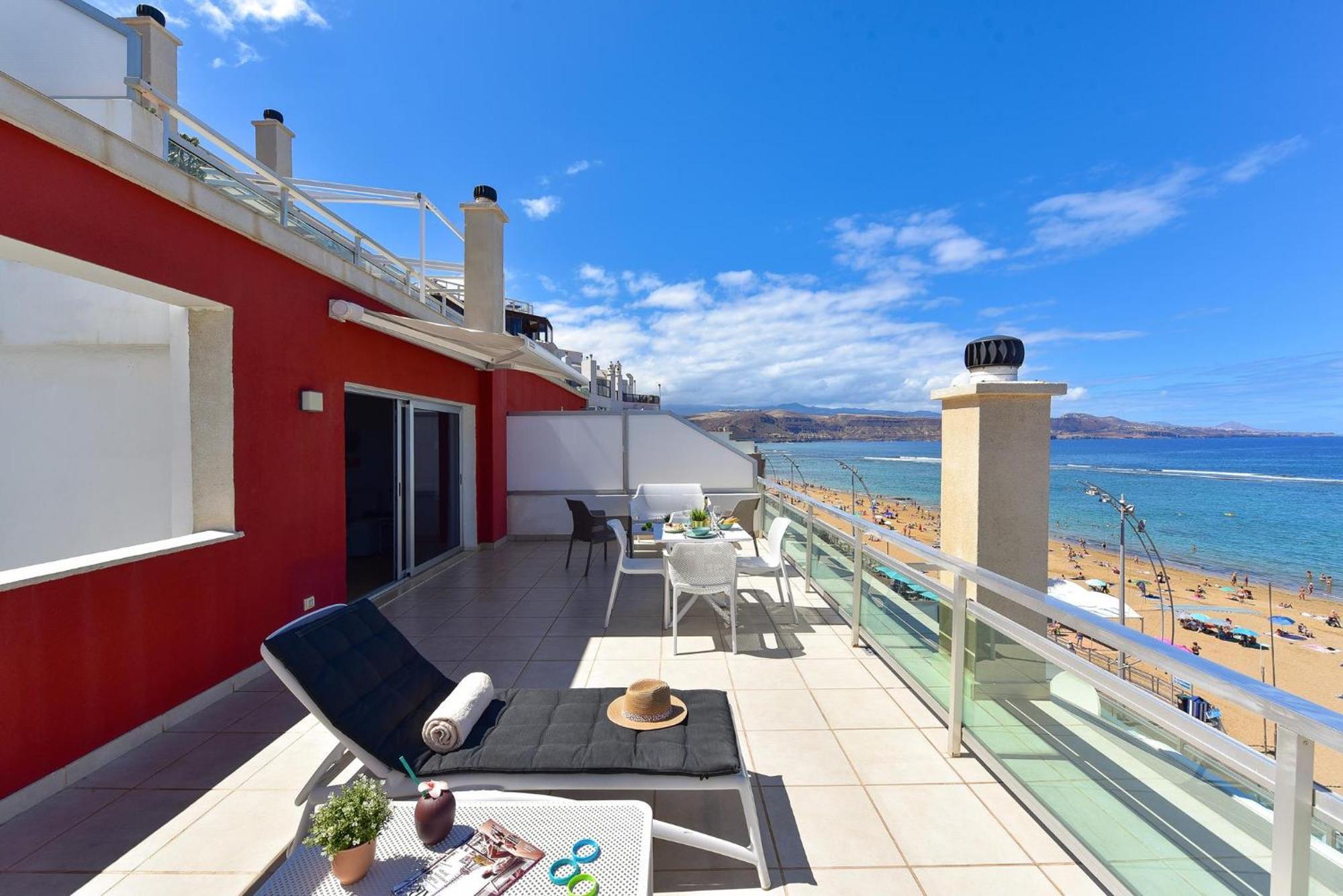 לאס פאלמס דה גראן קנאריה Apartment Over The Sea Las Canteras Mc מראה חיצוני תמונה