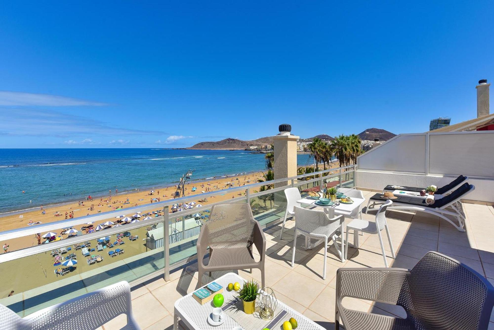 לאס פאלמס דה גראן קנאריה Apartment Over The Sea Las Canteras Mc מראה חיצוני תמונה