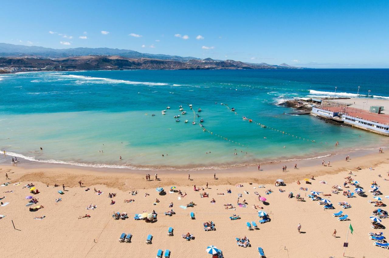 לאס פאלמס דה גראן קנאריה Apartment Over The Sea Las Canteras Mc מראה חיצוני תמונה