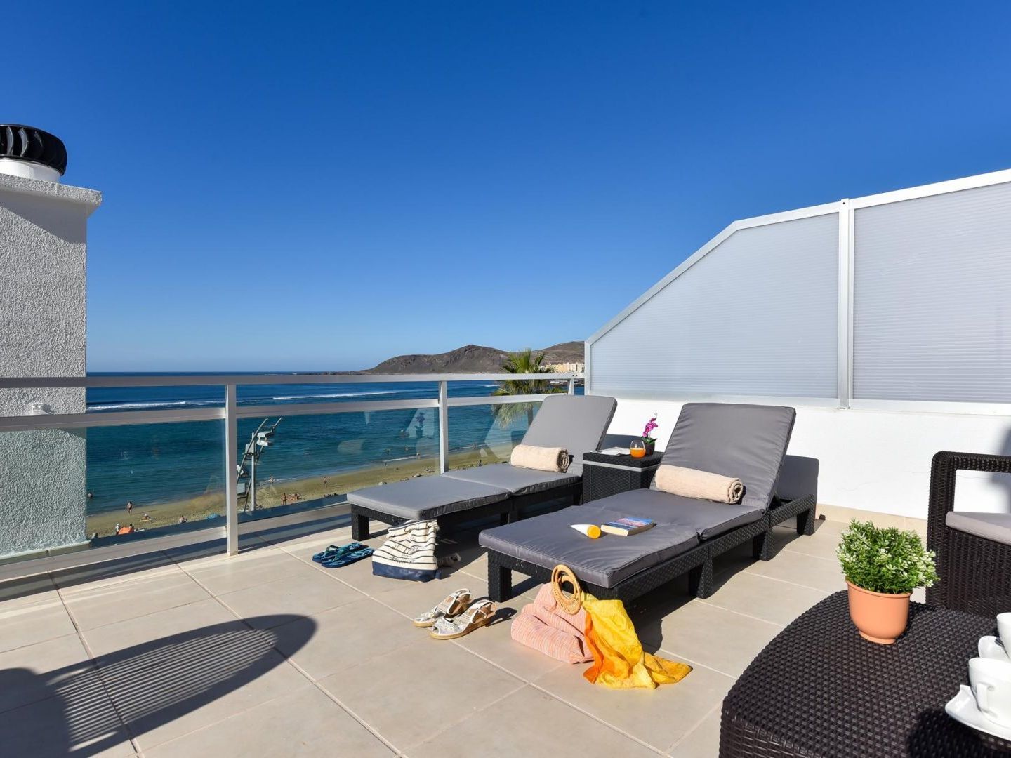 לאס פאלמס דה גראן קנאריה Apartment Over The Sea Las Canteras Mc מראה חיצוני תמונה